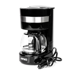 Amio - ΚΑΦΕΤΙΕΡΑ ΦΙΛΤΡΟΥ ΓΙΑ ΓΑΛΛΙΚΟ ΚΑΦΕ 24V 300W 650ML ΜΑΥΡΗ/INOX - 1 TEM. (03234/AM)