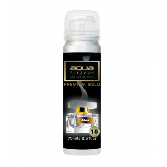 Aqua - ΑΡΩΜΑΤΙΚΟ ΑΥΤΟΚΙΝΗΤΟΥ ΣΕ ΣΠΡΕΙ (SPRAY) ΜΕ ΑΡΩΜΑ ABER PREMIUM GOLD SERIES 75ml AQUA - 1 TEM. (10-890/AQ)