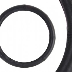 Amio - Κάλυμμα Τιμονιού Μαύρο από Δέρμα XXL 44-46cm για μεγάλα τιμόνια με σταθερό κράτημα και ανανέωση φθαρμένης επιφάνειας σε καθημερινή χρήση - 1 Τεμ. (01769/AM)