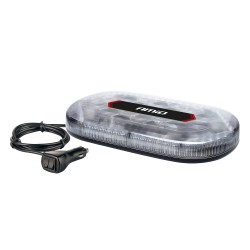 Amio - ΦΑΡΟΣ/ΜΠΑΡΑ MINI 12/24V 48SMD LED ΠΟΡΤΟΚΑΛΙ ΜΕ ΦΙΣ ΑΝΑΠΤΗΡΑ & ΜΑΓΝΗΤΙΚΗ ΒΑΣΗ 328x186x50mm - 1 ΤΕΜ. (03336/AM)