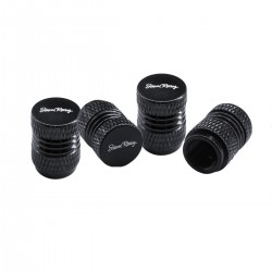 ΚΑΠΑΚΙΑ ΒΑΛΒΙΔΩΝ MILLED ΑΛΟΥΜΙΝΙΟΥ ΜΑΥΡΑ SIMONI RACING  - 4 τεμ.