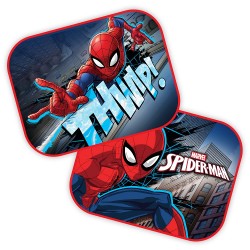 Amio - ΗΛΙΟΠΡΟΣΤΑΣΙΕΣ ΠΛΑΙΝΕΣ SPIDERMAN ΜΕ ΒΕΝΤΟΥΖΑ 44x35cm - 2 Τεμ. (S59323/AM)