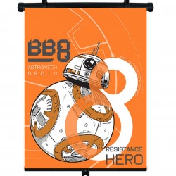 Amio - ΚΟΥΡΤΙΝΑΚΙ ΗΛΙΟΠΡΟΣΤΑΣΙΑΣ ΣΕ ΡΟΛΟ STAR WARS 36x45cm ΓΙΑ ΠΛΑΙΝΟ ΤΖΑΜΙ/ΠΙΣΩ ΠΑΡΜΠΡΙΖ - 1 Τεμ. (S59320/AM)