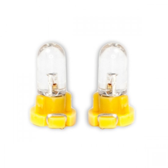 ΛΑΜΠΑΚΙΑ LED T3 12V LED 6.000K ΚΙΤΡΙΝΟ ΦΩΣ 8mm DGA - 2ΤΕΜ.