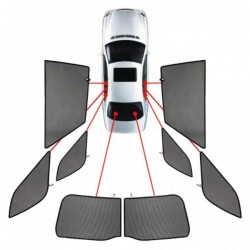 CarShades - ΚΟΥΡΤΙΝΑΚΙΑ  CAR SHADES ΓΙΑ BMW X6 (F16) 5D 2015-2019- 8 ΤΕΜ. (PVC.BMW-X6-5-B)
