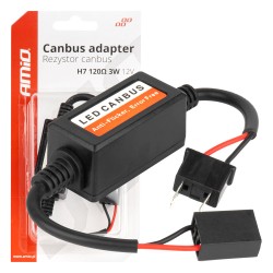 Amio - ΑΝΤΙΣΤΑΣΗ ΓΙΑ ΛΑΜΠΕΣ LED H7 12V 3W 120Ω (ΑΝΤΙΣΤΑΣΗ-ΨΕΥΤΗΣ-CANCELLER) - 1 τεμ. (04088/AM)
