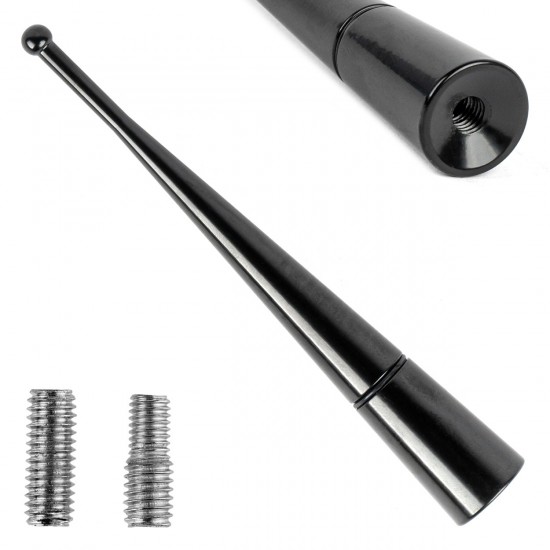 Amio - ΚΕΡΑΙΑ ΟΡΟΦΗΣ ANTM13 10cm ΜΕ 2 ΑΝΤΑΠΤΟΡΕΣ 5-6mm ΜΑΥΡΗ - 1 ΤΕΜ. (04163/AM)
