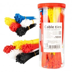 Amio - ΔΕΜΑΤΙΚΑ/ΔΕΤΙΚΑ ΚΑΛΩΔΙΩΝ TIE WRAP(ΤΑΙΡΑΠ) 2.5x100mm/3.6x150mm/3.6x200mm ΣΕ ΔΙΑΦΟΡΑ ΧΡΩΜΑΤΑ ΣΕΤ - 1000 ΤΕΜ. (04318/AM)