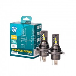 ΛΑΜΠEΣ LED H4 12V 6.000K 35W 4.000lm LED CANBUS CSP3570 PRΕΜΙUM SMART SERIES  M-TECH - 2 ΤΕΜ.
