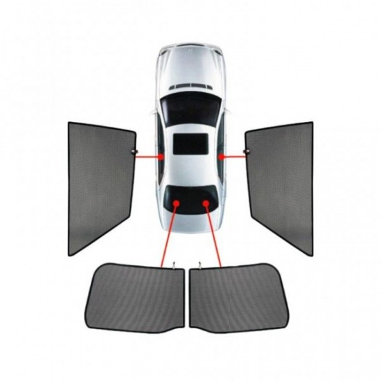 CarShades - ΚΟΥΡΤΙΝΑΚΙΑ  CAR SHADES ΓΙΑ VW AMAROK PICK UP 2024+ - 4 ΤΕΜ. (PVC.VW-AMAR-4-B)