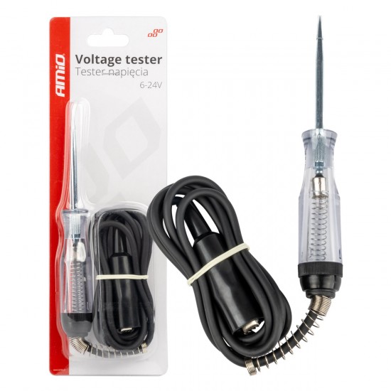 Amio - ΔΟΚΙΜΑΣΤΙΚΟ ΚΑΤΣΑΒΙΔΙ 6/24V (ΑΚΙΔΑ) HEAVY DUTY ΜΕ ΚΑΛΩΔΙΟ ΚΑΙ ΚΡΟΚΟΔΕΙΛΑΚΙ - 1 ΤΕΜ. (04273/AM)