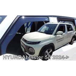 ΑΝΕΜΟΘΡΑΥΣΤΕΣ ΓΙΑ HYUNDAI INSTER 5D 2024+ ΣΕΤ ΑΥΤΟΚΙΝΗΤΟΥ ΑΠΟ ΕΥΚΑΜΠΤΟ ΦΙΜΕ ΠΛΑΣΤΙΚΟ HEKO - 4 ΤΕΜ
