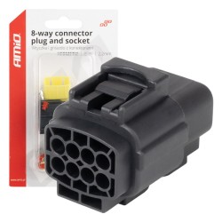 Amio - ΦΙΣΑ ΣΥΝΔΕΣΗΣ ΜΕ ΥΠΟΔΟΧΗ 8 PIN Φ2,2mm ΑΔΙΑΒΡΟΧΗ - 1 τεμ. (04350/AM)