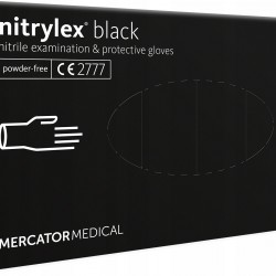 Amio - ΓΑΝΤΙΑ ΝΙΤΡΙΛΙΟΥ MERCATOR NITRYLEX BASIC ΣΕ ΜΑΥΡΟ ΧΡΩΜΑ SMALL (S) - 100 τεμ. (MER13229/AM)