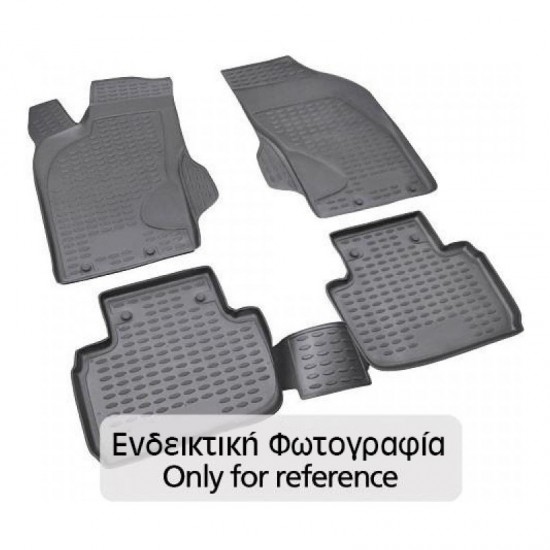 MAZDA 2 2007-2014 ΠΑΤ.ΛΑΣΤΙΧΟ ΣΚΑΦΑΚΙΑ (ΜΑΥΡΑ) - 4 ΤΕΜ.