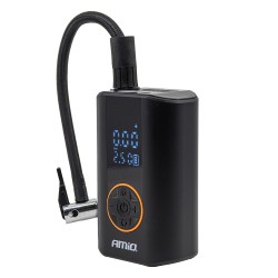 Amio - Φορητός Αεροσυμπιεστής Μπαταρίας ACOMP-25 40W έως 10 bar με Οθόνη LED & Φακό – USB-C - 1 Τεμ. (04414/AM)