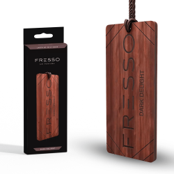 Fresso - Ξύλινο Κρεμαστό Αρωματικό Αυτοκινήτου Dark Delight - 1 τεμ. (159051/FRE)