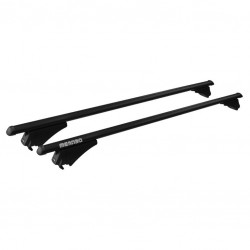 MENABO ΜΠΑΡΕΣ ΟΡΟΦΗΣ ΑΛΟΥΜΙΝΙΟΥ TIGER BLACK 118.5 cm ΣΕ ΜΑΥΡΟ ΧΡΩΜΑ ΓΙΑ Cupra Ateca 5 doors 2018> ΜΕ FLUSH ή RAISED RAILS - 2 ΤΕΜ. (8590/MB)