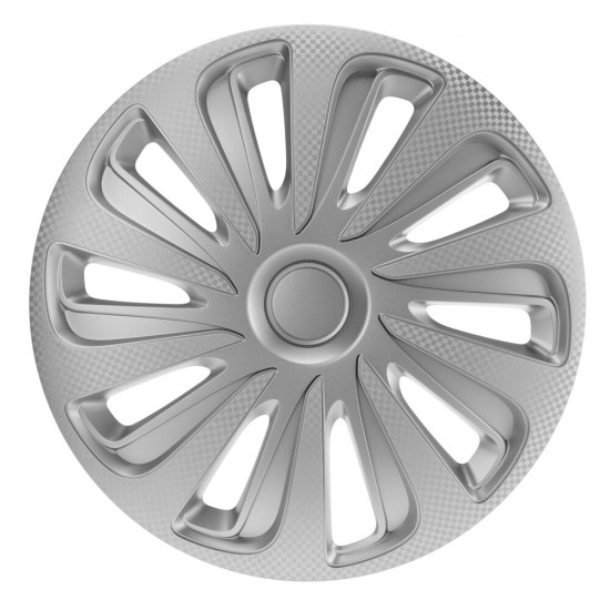 Lampa - Τάσι Αυτοκινήτου 13’’ Kojin Carbon TECH-ONE από υλικό ABS Ασημί - 1 TEM (L3146.5)