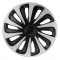 Lampa - Σετ Τάσια Αυτοκινήτου 14’’ Kojin Carbon TECH-ONE από υλικό ABS Ασημί / Μαύρο - 4 TEM (L3147.8)