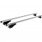 MENABO ΜΠΑΡΕΣ ΟΡΟΦΗΣ ΑΛΟΥΜΙΝΙΟΥ TIGER XL SILVER 131.5 cm ΣΕ ΑΣΗΜΙ ΧΡΩΜΑ ΓΙΑ Volvo V60 Cross Country 5 doors 2015>2018 ΜΕ FLUSH ή RAISED RAILS - 2 ΤΕΜ. (8500/ΜΒ)