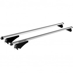 MENABO ΜΠΑΡΕΣ ΟΡΟΦΗΣ ΑΛΟΥΜΙΝΙΟΥ TIGER XL SILVER 131.5 cm ΣΕ ΑΣΗΜΙ ΧΡΩΜΑ ΓΙΑ Vortex Tingo 5 doors 2013> ΜΕ FLUSH ή RAISED RAILS - 2 ΤΕΜ. (8500/ΜΒ)