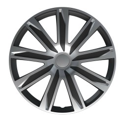 Lampa - Σετ Τάσια Αυτοκινήτου 16’’ Raze Silver/Black από υλικό ABS σε Ασημί με Μαύρο Χρώμα - 4 TEM (L3149.3)