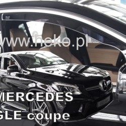 Heko - Ανεμοθραύστες Παραθύρων Για Mercedes Benz GLE-Class Coupe (C292) 2016 > 2019 5πορτο υλικό Acrylic Χρώμα Φιμέ - 2 τεμ. (ΑΝΕΜ.23602)