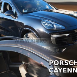 Heko - Ανεμοθραύστες Παραθύρων Για Porsche Cayenne (92A) 2010 > 2017 5πορτο υλικό Acrylic Χρώμα Φιμέ - 2 τεμ. (ΑΝΕΜ.26303)