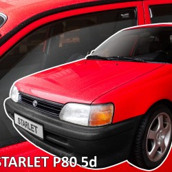 Heko - Ανεμοθραύστες Παραθύρων Για Toyota Starlet (P80) 1989 > 1996 5πορτο υλικό Acrylic Χρώμα Φιμέ - 4 τεμ. (ΑΝΕΜ.SET29693)