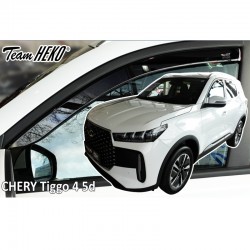 Heko - Ανεμοθραύστες για Chery Tiggo 4 2024 > 5πορτο / SUV Ζευγάρι Αυτοκινήτου Από Εύκαμπτο Φιμέ Πλαστικό - 2 τεμ. (ΑΝΕΜ.25412)