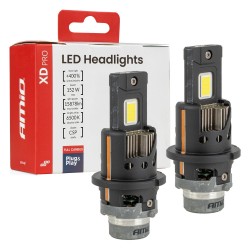 AMiO - Λάμπες LED XD PRO Series D4S/D4R 12V 152W 15.878lm 6.000K Full Can-Bus Plug&Play με Ψύκτρα - 2 Τεμ. (04682/AM)