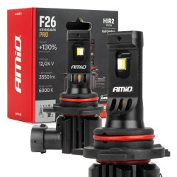 AMiO - Λάμπες LED F26 Pro Series HIR2 9012 12/24V 68W 2900-3550lm 6.000K Full Can-Bus Plug&Play - 2 Τεμ. (04876/AM)