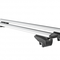 MENABO ΜΠΑΡΕΣ ΟΡΟΦΗΣ ΑΛΟΥΜΙΝΙΟΥ BLADE L SILVER 127 cm ΜΕ ΑΚΡΑ GAMMA FLAT ΓΙΑ EVO Evo 7 5 doors 2024> ΜΕ FLUSH RAILS - 2 ΤΕΜ. (14070/MB)