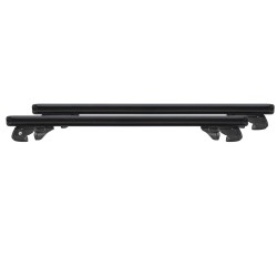 MENABO ΜΠΑΡΕΣ ΟΡΟΦΗΣ ΑΛΟΥΜΙΝΙΟΥ FENDER 118 cm ΣΕ ΜΑΥΡΟ ΧΡΩΜΑ ΓΙΑ Saturn LW300 5 doors 2001>2003 ΜΕ RAISED RAILS - 2 ΤΕΜ. (14660/MB)