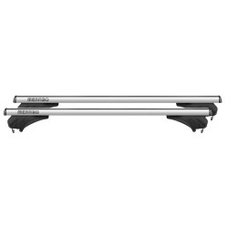 MENABO ΜΠΑΡΕΣ ΑΛΟΥΜΙΝΙΟΥ ARIEM 118.5 cm ΣΕ ΑΣΗΜΙ ΧΡΩΜΑ ΓΙΑ Infiniti QX30 5 doors 2016>2019 ΜΕ FLUSH RAILS - 2 ΤΕΜ. (14700/MB)