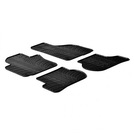 LAMPA - ΠΑΤΑΚΙΑ ΑΥΤΟΚΙΝΗΤΟΥ ΑΠΟ ΛΑΣΤΙΧΟ ΓΙΑ VOLKSWAGEN GOLF V 3D / 5D 11/2003-10/2008 / GOLF VI 3D / 5D 11/2008-2012 / VW GOLF VI VARIANT 2009-2013 / VW JETTA 2005-2011 / VW SCIROCCO 2008-2017 ΣΕ ΜΑΥΡΟ ΧΡΩΜΑ ME ΚΟΥΜΠΩΜΑΤΑ - 4 ΤΕΜ.