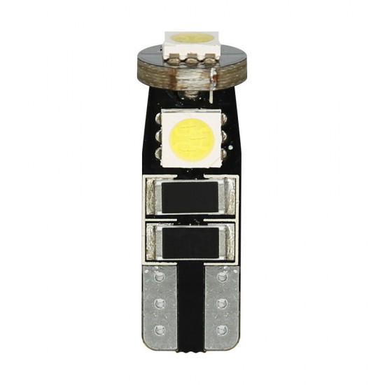 Lampa - Λαμπάκια T10 W5W 12V W2,1x9,5d 28lm Hyper-Led 9 Λευκό Διαχέσεως 3 SMD x 3 Chips Τριπλοεστιακά CAN-BUS με Ενσωματωμένη Αντίσταση - 2 Τεμ. (5846.2-LM)
