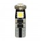 Lampa - Λαμπάκια T10 W5W 12V W2,1x9,5d 28lm Hyper-Led 9 Λευκό Διαχέσεως 3 SMD x 3 Chips Τριπλοεστιακά CAN-BUS με Ενσωματωμένη Αντίσταση - 2 Τεμ. (5846.2-LM)