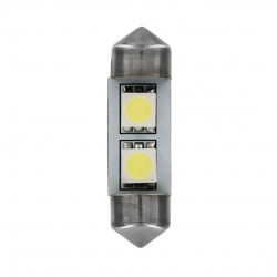 ΛΑΜΠΑΚΙ ΠΛΑΦΟΝΙΕΡΑΣ 24V 9x31mm 15lm HYPER-LED6 ΛΕΥΚΟ 2SMDx3chips (ΔΙΠΛΗΣ ΠΟΛΙΚΟΤΗΤΑΣ) LAMPA - ΣΑΚΟΥΛΑ 20 ΤΕΜ.