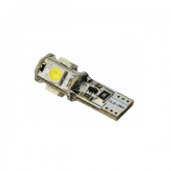 Λάμπα W5W 5xSMD 5050 με CAN-BUS 12V Λευκή 2τεμ.