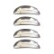 ΧΕΡΟΥΛΙΑ ΠΟΡΤΑΣ ΓΙΑ PEUGEOT 206 HB 5D /SEDAN /SW 98-12  ΧΡΩΜΙΟ ΜΕΤΑΛΛΙΚΑ 4ΠΟΡΤΕΣ 4ΤΕΜ