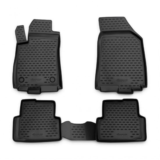 ΠΑΤΑΚΙΑ ΣΕ ΣΚΑΦΗ TPE ΛΑΣΤΙΧΟ ΓΙΑ CITROEN C4 2011-2013  ΣΕ ΑΝΘΡΑΚΙ ΣΚΟΥΡΟ ΓΚΡΙ ΧΡΩΜΑ NOVLINE - 4 ΤΕΜ.