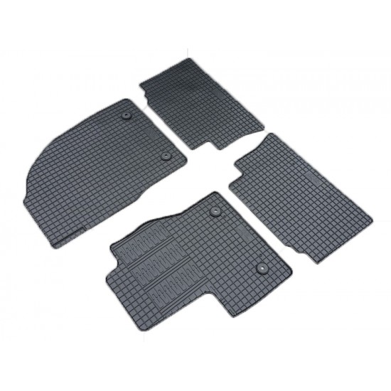 Cik - ΠΑΤΑΚΙΑ ΑΥΤΟΚΙΝΗΤΟΥ ΑΠΟ ΛΑΣΤΙΧΟ ΓΙΑ FORD KUGA 2015-2019 ΣΕ ΜΑΥΡΟ ΧΡΩΜΑ ΜΕ ΚΟΥΜΠΩΜΑΤΑ - 4 ΤΕΜ. (RM.FO.0020/CK)