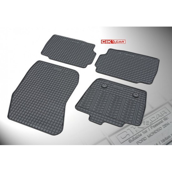 Cik - ΠΑΤΑΚΙΑ ΑΥΤΟΚΙΝΗΤΟΥ ΑΠΟ ΛΑΣΤΙΧΟ ΓΙΑ FORD MONDEO 2014+ (ΜΕ ΚΟΥΜΠΩΜΑΤΑ) - 4 ΤΕΜ. (RM.FO.0014/CK)