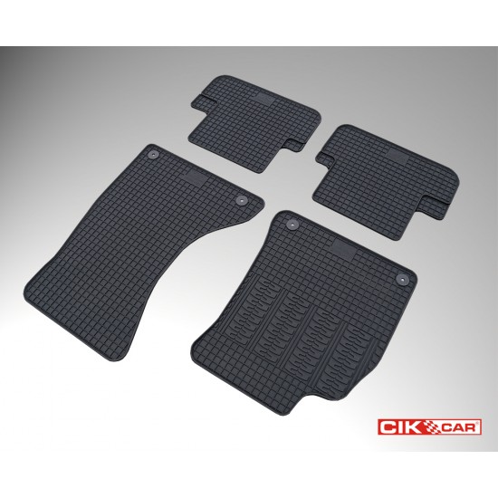Cik - ΠΑΤΑΚΙΑ ΑΥΤΟΚΙΝΗΤΟΥ ΑΠΟ ΛΑΣΤΙΧΟ ΓΙΑ AUDI A4 2008-2012 / A5 2007-2015 / S5 2007-2015 ΣΕ ΜΑΥΡΟ ΧΡΩΜΑ ΜΕ ΚΟΥΜΠΩΜΑΤΑ - 4 ΤΕΜ. (RM.AU.0003/CK)