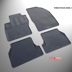 Cik - ΠΑΤΑΚΙΑ ΑΥΤΟΚΙΝΗΤΟΥ ΑΠΟ ΛΑΣΤΙΧΟ ΓΙΑ FORD FOCUS 2 2005-2011 ΣΕ ΜΑΥΡΟ ΧΡΩΜΑ ΧΩΡΙΣ ΚΟΥΜΠΩΜΑΤΑ - 4 ΤΕΜ. (RM.FO.0003/CK)