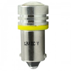 T4W 12V 1W BA9s (ΜΙΝΙΟΝ) LED 1xHP ΚΙΤΡΙΝΟ 1ΤΕΜ.