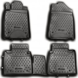 ΠΑΤΑΚΙΑ ΣΕ ΣΚΑΦΗ TPE ΛΑΣΤΙΧΟ ΓΙΑ LEXUS ES350 10/2010-2012  ΣΕ ΑΝΘΡΑΚΙ ΣΚΟΥΡΟ ΓΚΡΙ ΧΡΩΜΑ NOVLINE - 4 ΤΕΜ.
