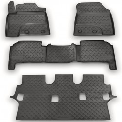 ΠΑΤΑΚΙΑ ΣΕ ΣΚΑΦΗ TPE ΛΑΣΤΙΧΟ ΓΙΑ LEXUS LX570 7ΘΕΣΙΟ 2012+  ΣΕ ΑΝΘΡΑΚΙ ΣΚΟΥΡΟ ΓΚΡΙ ΧΡΩΜΑ NOVLINE - 4 ΤΕΜ.
